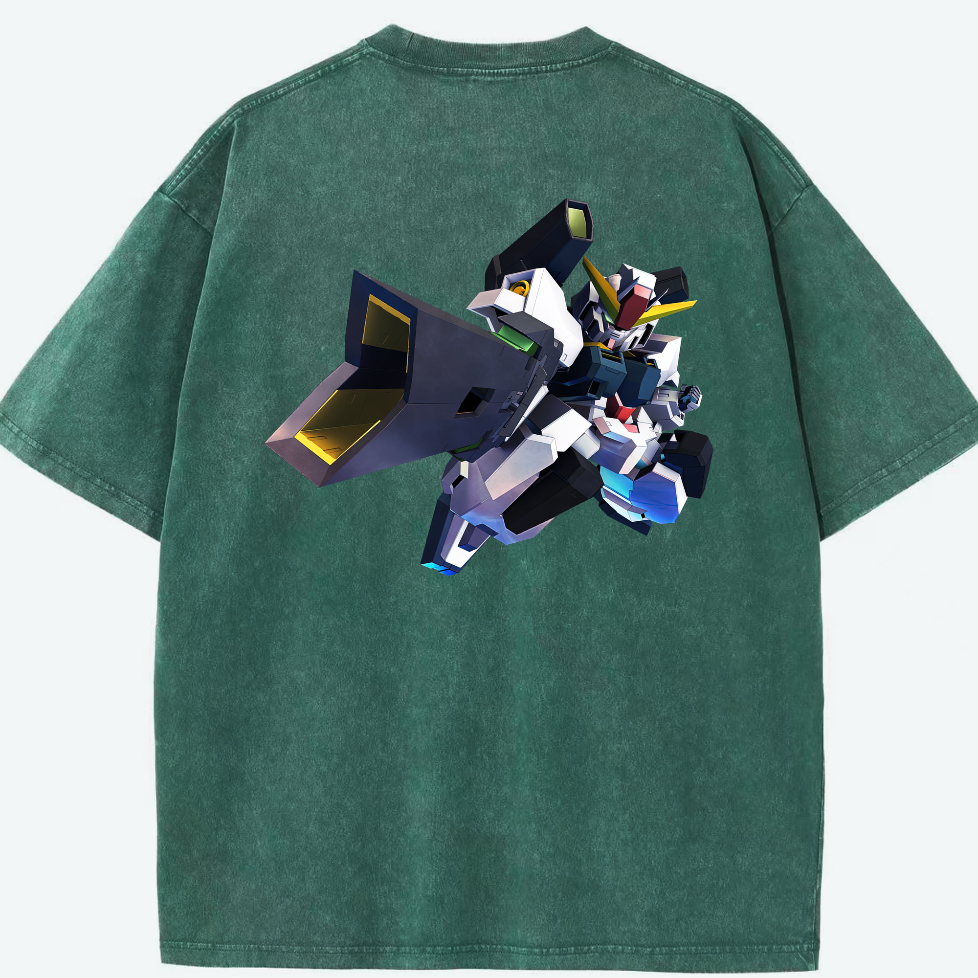 （画像用） 機動戦士ガンダム Mobile Suit Gundam 綿100% ヴィンテージ風 半袖Tシャツ（背面プリント）